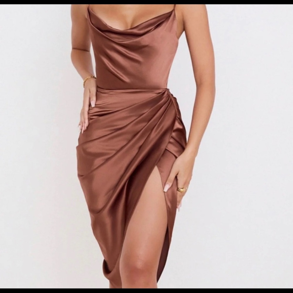 House of CB Reva Dress in Toffee